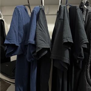 Set of Blue and Black T-Shirts